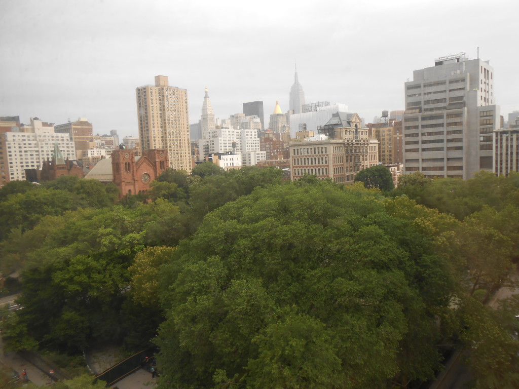 View of New York from 10th  floor of the New School's Stuyvesant Dormitory opposite Stuyvesant Square. 